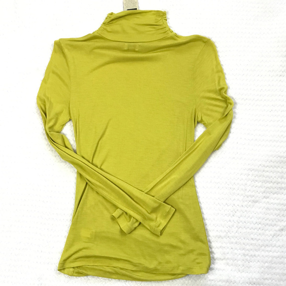 New Cremieux Ruched Turtleneck Top S - Picture 4 of 8